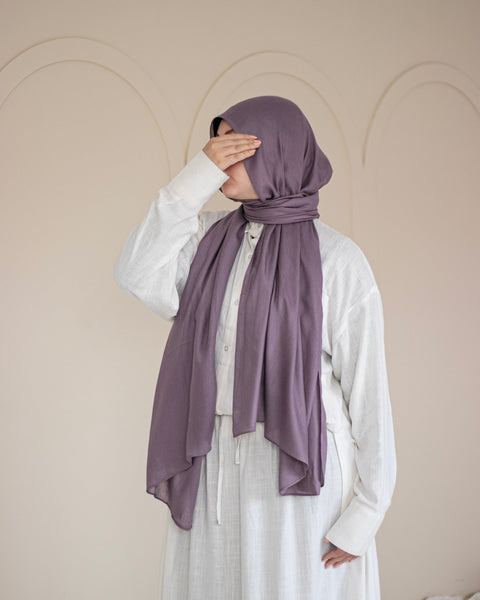 Dusty Purple Cotton Scarf