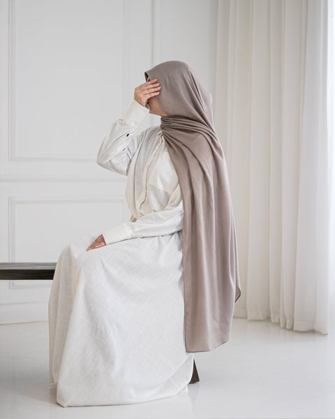Taupe Cotton Scarf