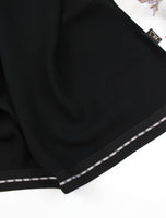 Lined Border Scarf - fusionstore.ae