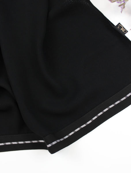 Lined Border Scarf - fusionstore.ae