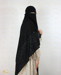 Black Branches Scarf Hijab - fusionstore.ae