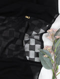 Checkered See Through Lace - fusionstore.ae