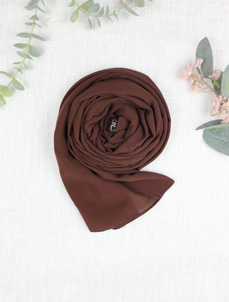 Chocolate Scarf Hijab - fusionstore.ae