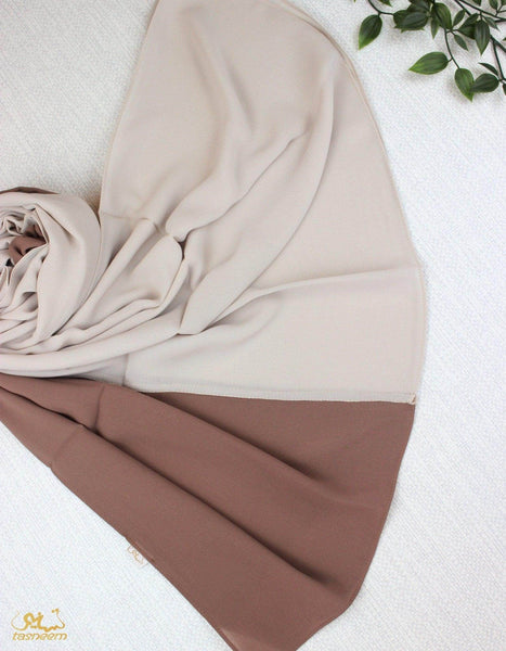 Cocoa X Soft Beige Scarf Hijab - fusionstore.ae