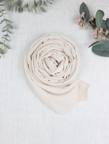 Cream Scarf Hijab - fusionstore.ae