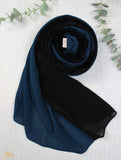 Dark Blue X Black Scarf Hijab - fusionstore.ae