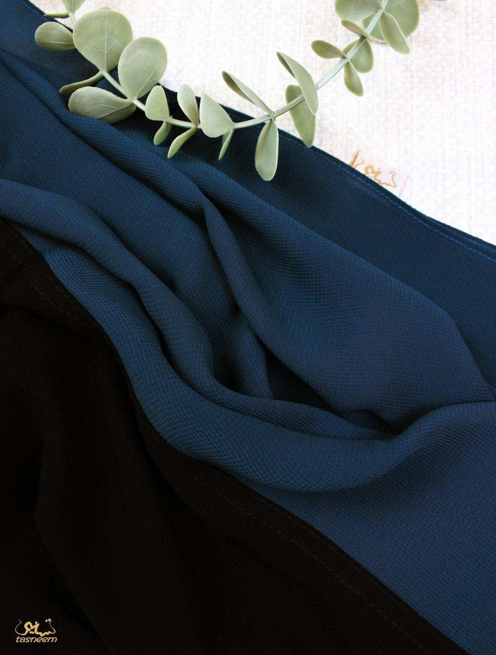 Dark Blue X Black Scarf Hijab - fusionstore.ae