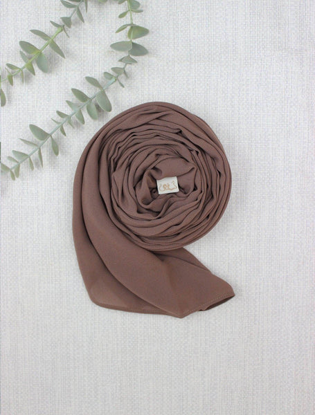 Dark Cocoa Scarf Hijab - fusionstore.ae
