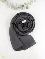 Dark Grey Scarf Hijab - fusionstore.ae