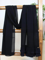 Double Ruffles Scarf Hijab - fusionstore.ae