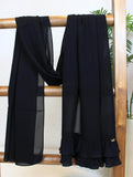 Double Ruffles Scarf Hijab - fusionstore.ae