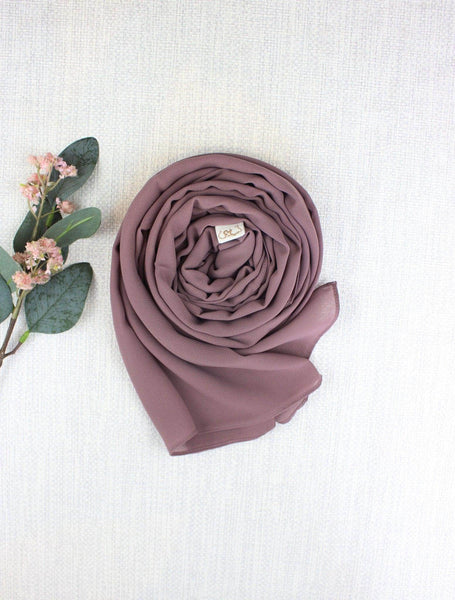 Dusty Mauve Scarf Hijab - fusionstore.ae
