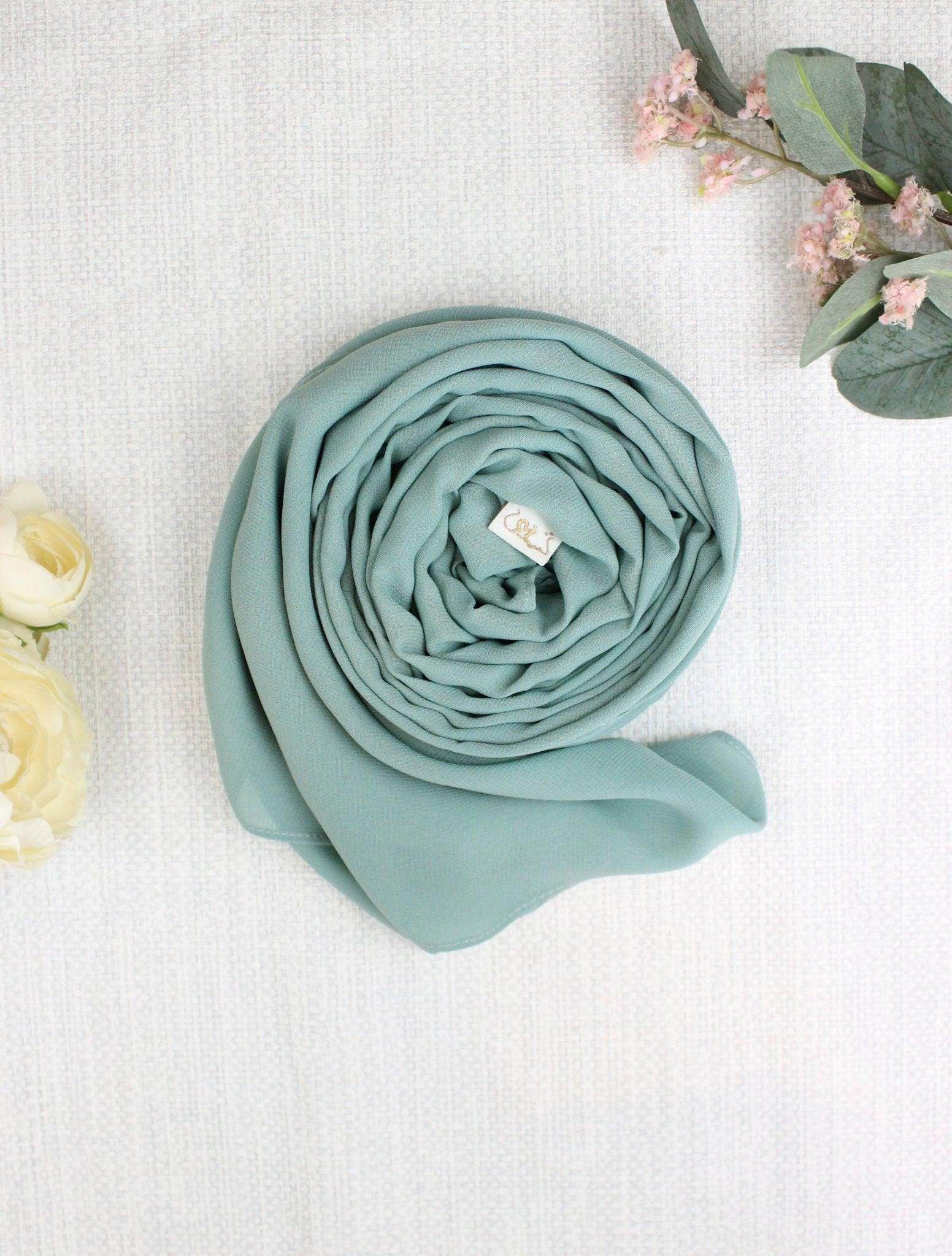 Dusty Mint Scarf Hijab - fusionstore.ae