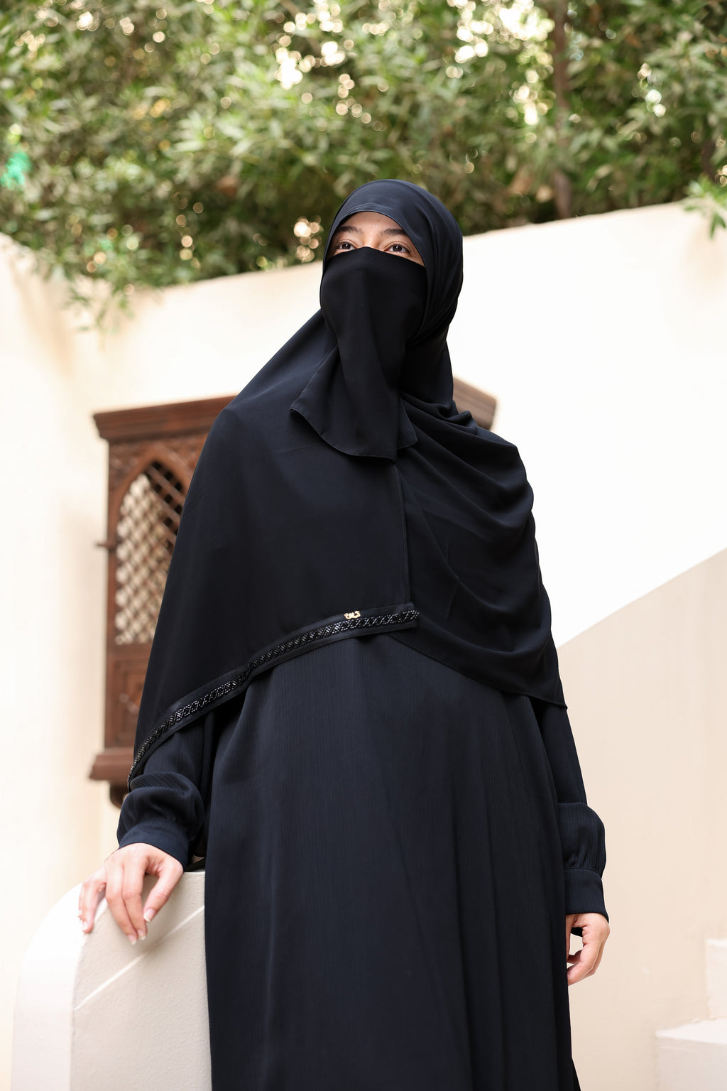 Beaded Border Scarf