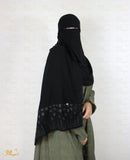 Flowers and Sequins Hijab - fusionstore.ae