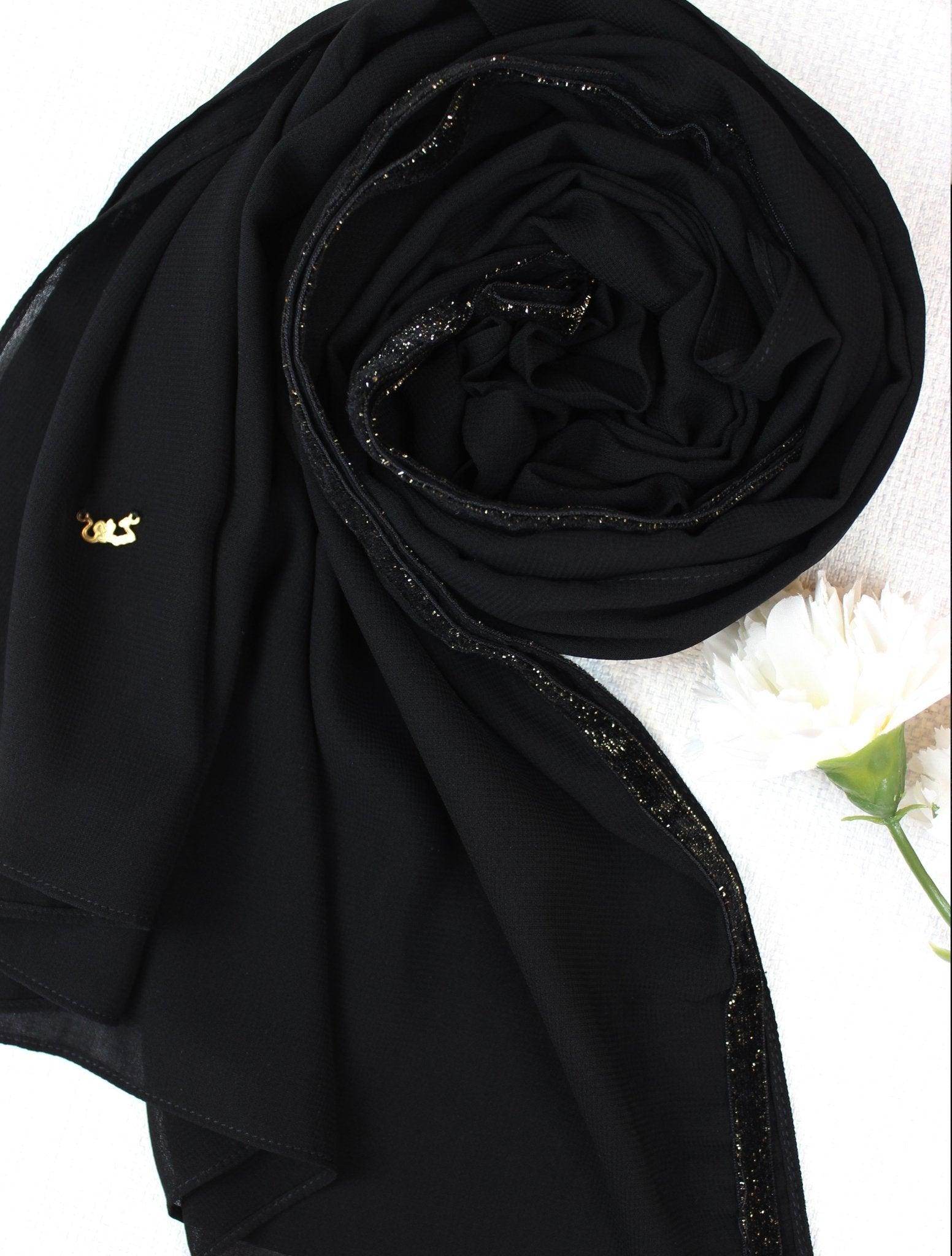 Glow Border Scarf Hijab - fusionstore.ae