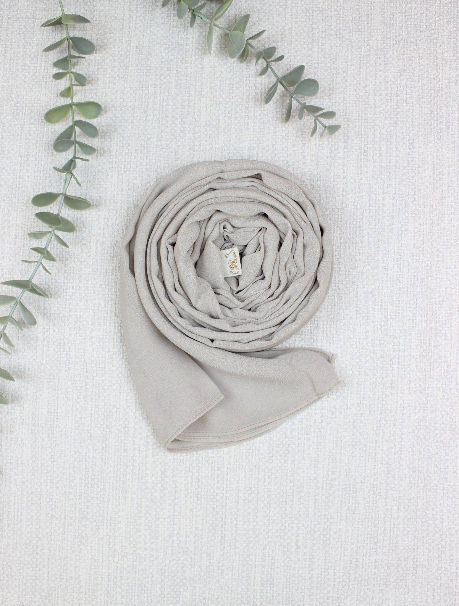 Greige Scarf Hijab - fusionstore.ae
