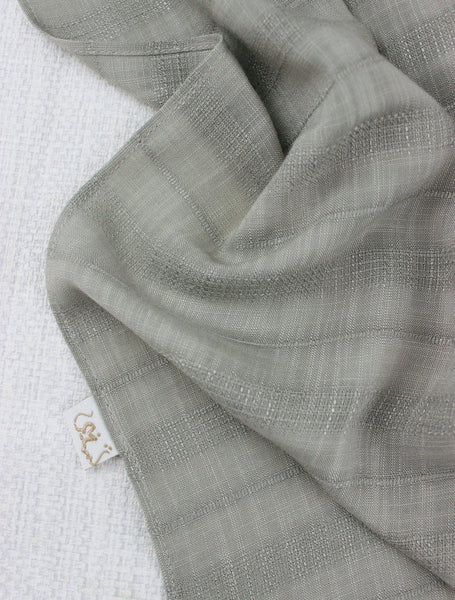 Grey Olive Cotton Scarf - fusionstore.ae