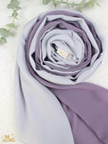 Lavender X Powder Blue Scarf Hijab - fusionstore.ae