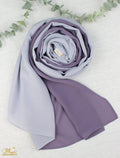 Lavender X Powder Blue Scarf Hijab - fusionstore.ae