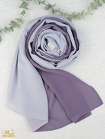 Lavender X Powder Blue Scarf Hijab - fusionstore.ae