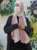 Light Cashmere X Soft Beige Scarf Hijab - fusionstore.ae