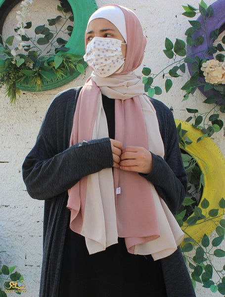 Light Cashmere X Soft Beige Scarf Hijab - fusionstore.ae