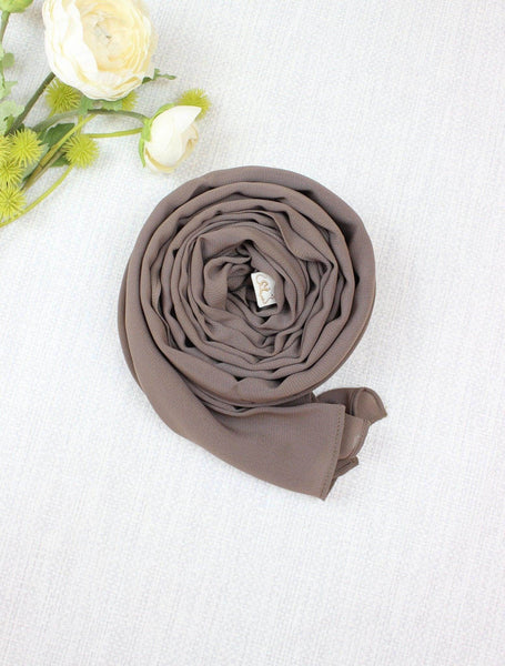 Light Coffee Scarf Hijab - fusionstore.ae