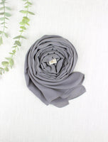 Light Grey Scarf Hijab - fusionstore.ae