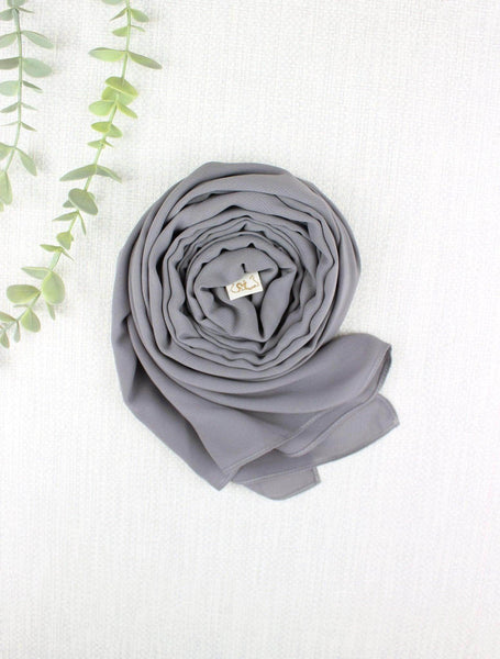 Light Grey Scarf Hijab - fusionstore.ae