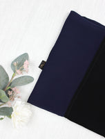MarineBlueXBlack Scarf Hijab - fusionstore.ae