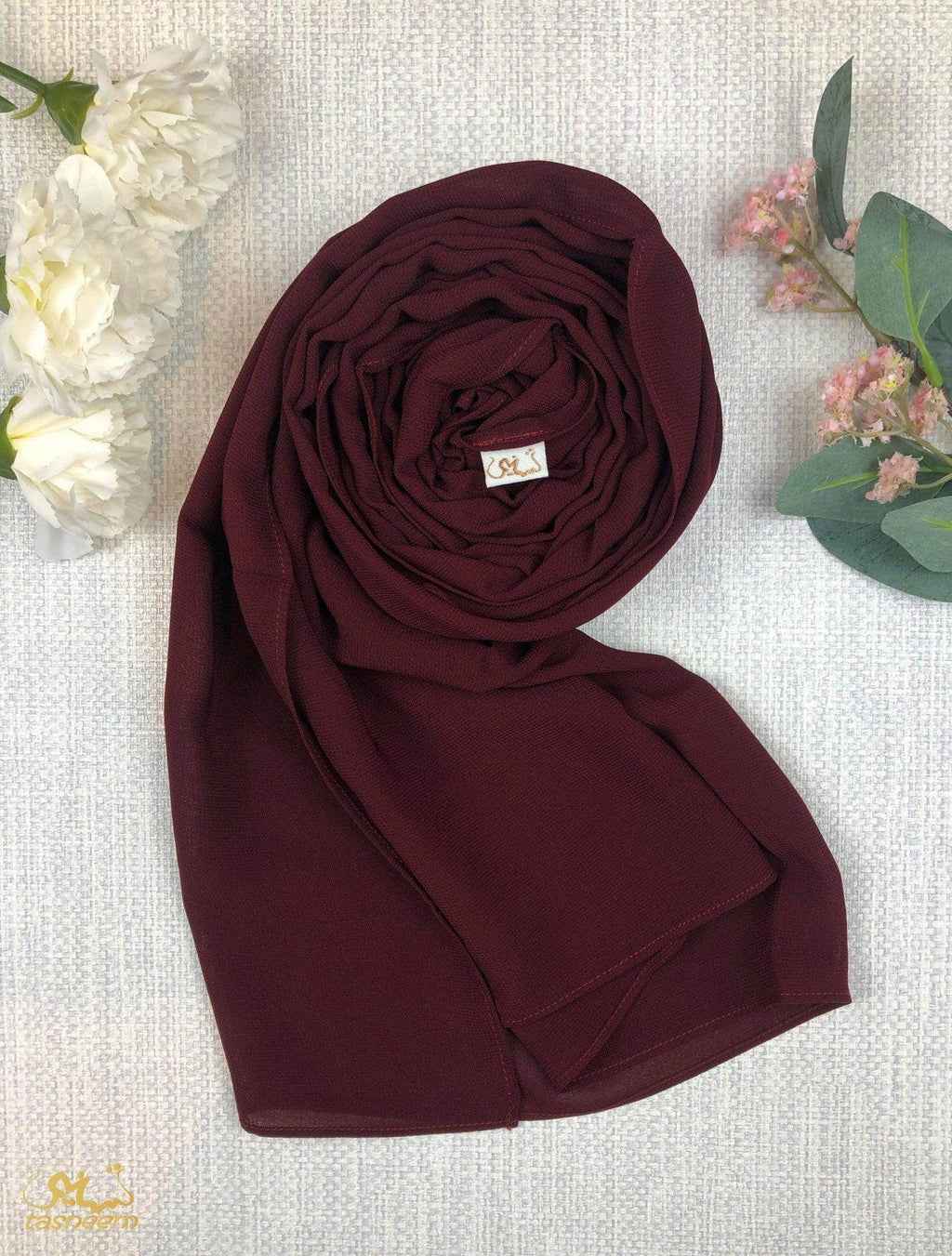 Maroon Scarf Hijab - fusionstore.ae