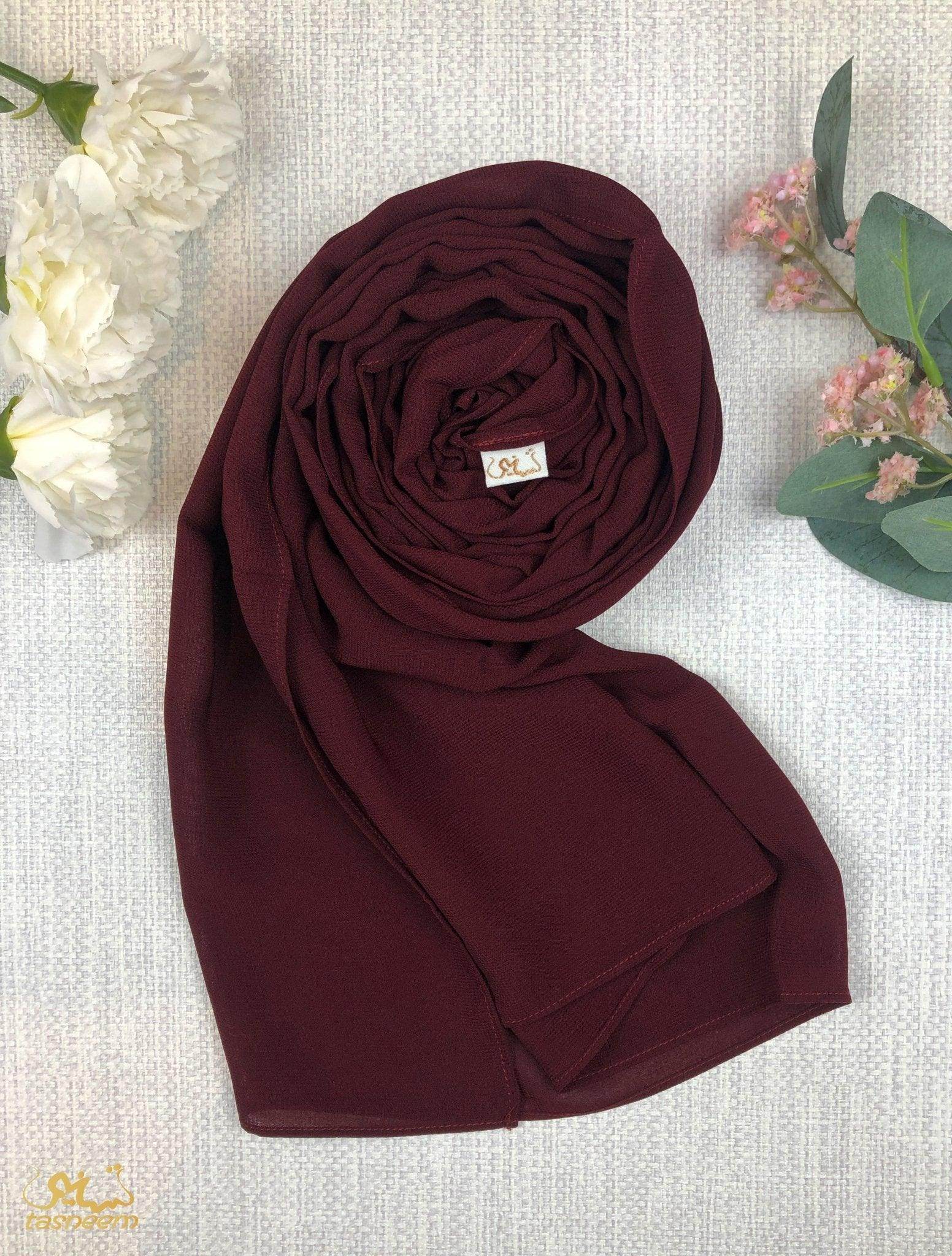 Maroon Scarf Hijab - fusionstore.ae