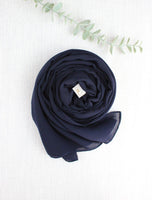 Navy Scarf Hijab - fusionstore.ae