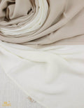 Off-white X Soft Beige Scarf Hijab - fusionstore.ae