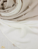 Off-white X Soft Beige Scarf Hijab - fusionstore.ae
