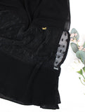 Pleated Lace Border Hijab - fusionstore.ae