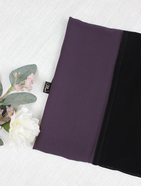 PurpleXBlack Scarf - fusionstore.ae