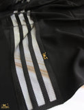 See Through Striped Lace Hijab - fusionstore.ae