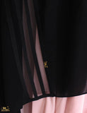 See Through Striped Lace Hijab - fusionstore.ae