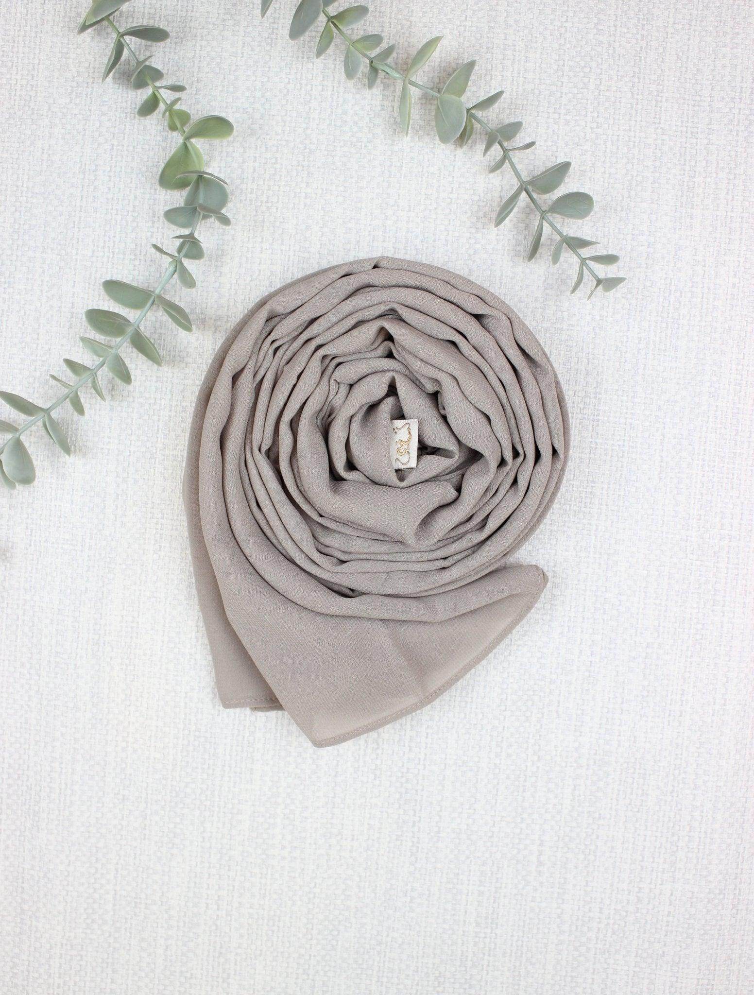 Smokey Taupe Scarf Hijab - fusionstore.ae