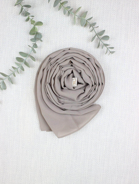 Smokey Taupe Scarf Hijab - fusionstore.ae