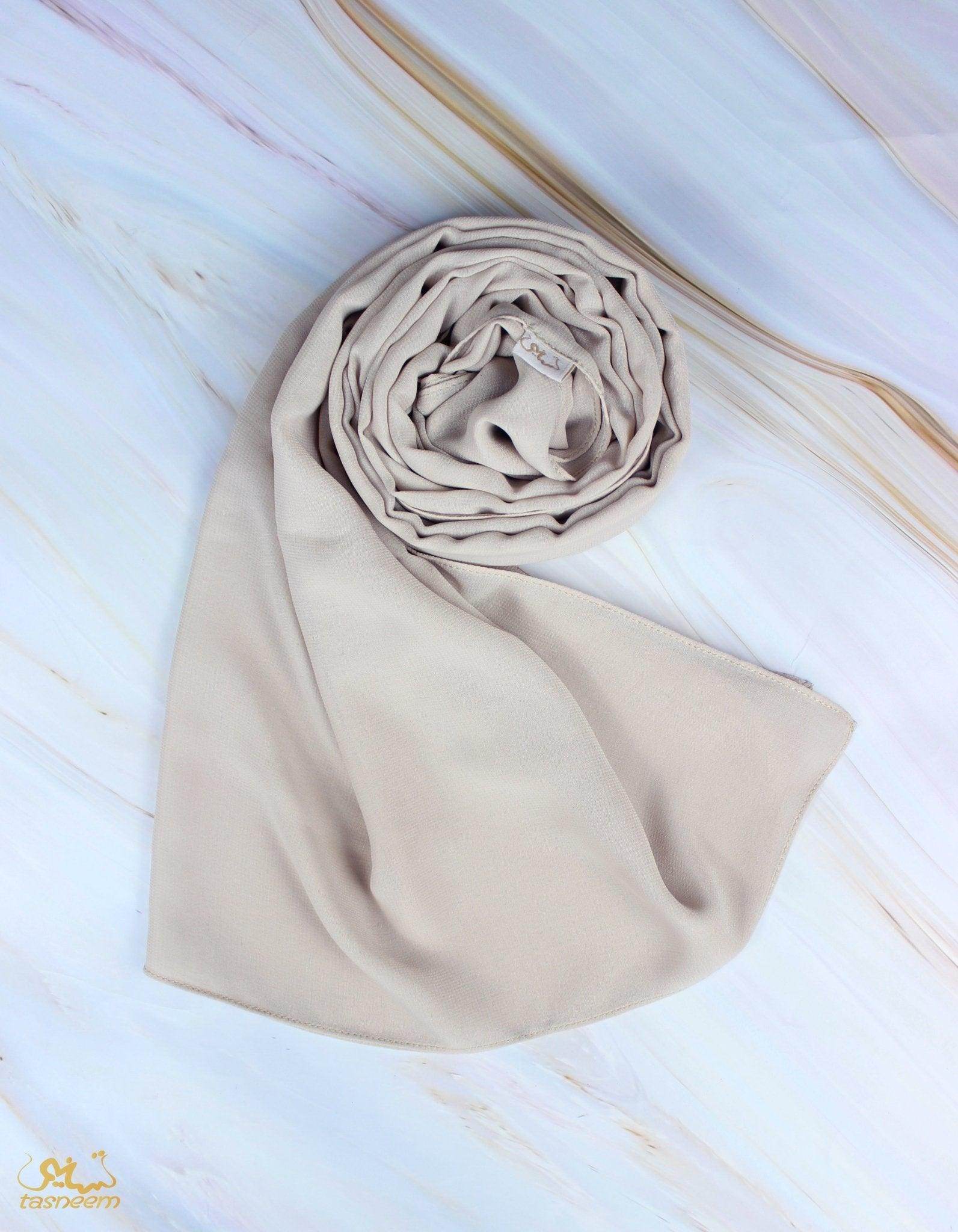 Soft Beige Scarf Hijab - fusionstore.ae