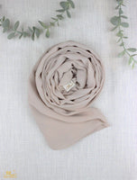 Soft Beige Scarf Hijab - fusionstore.ae