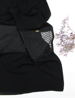 See Through Squares Lace Scarf - fusionstore.ae