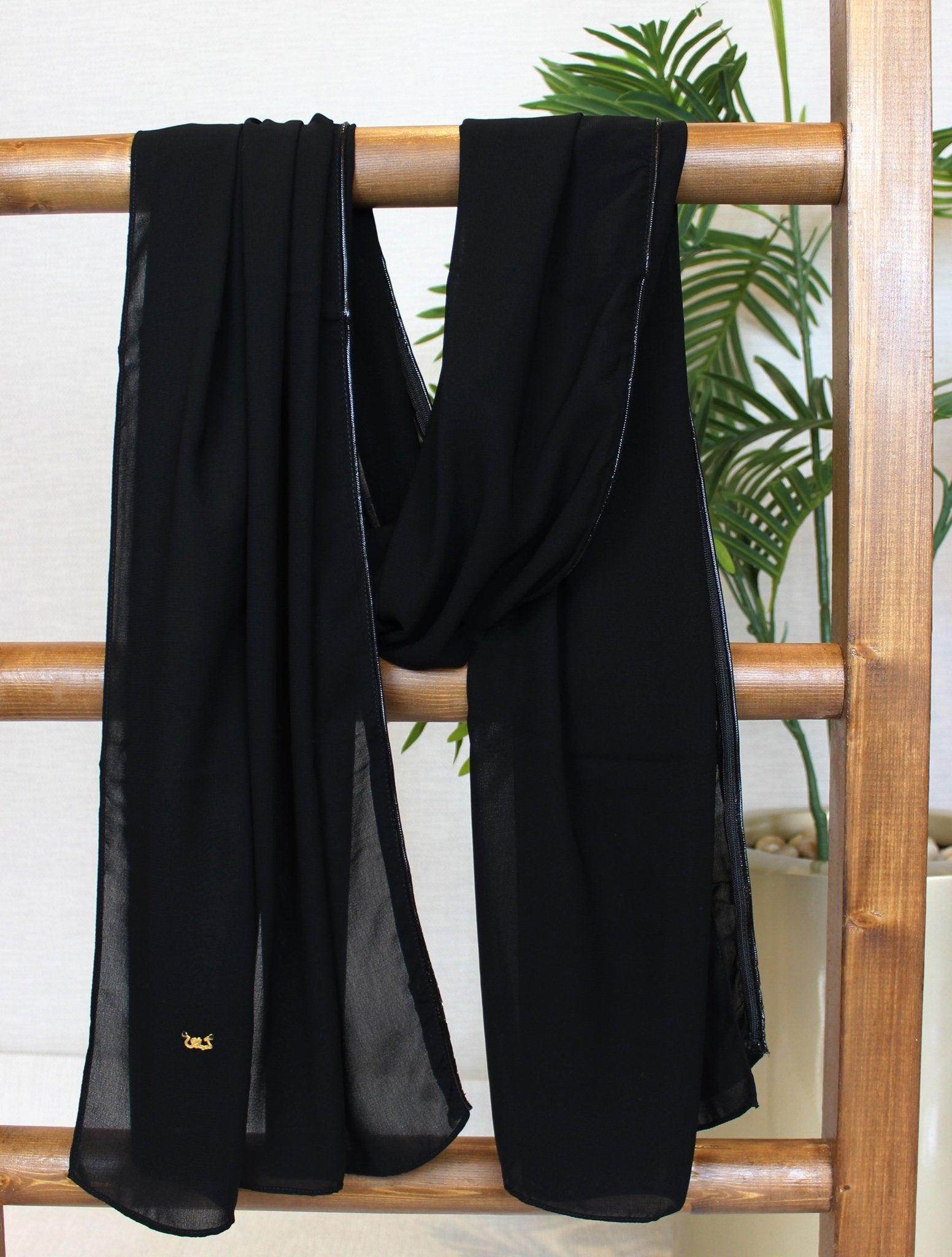 Striped Border Hijab - fusionstore.ae