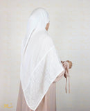 White Branches Scarf Hijab - fusionstore.ae