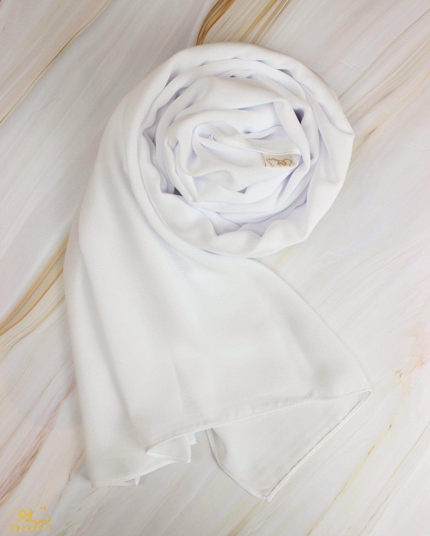 White Scarf Hijab - fusionstore.ae