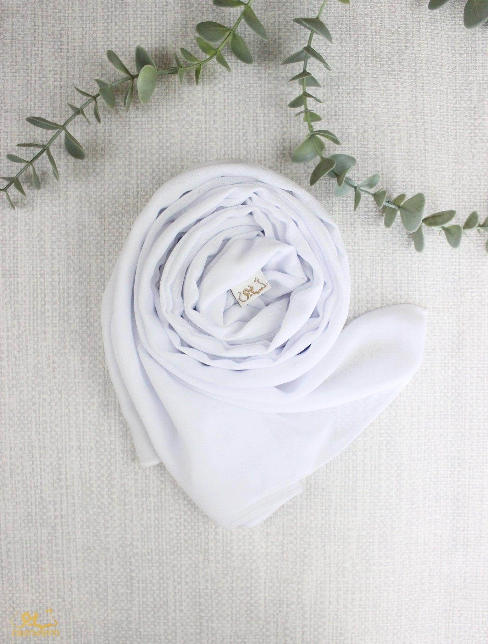 White Scarf Hijab - fusionstore.ae