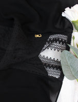 Zigzag See Through Lace Hijab - fusionstore.ae